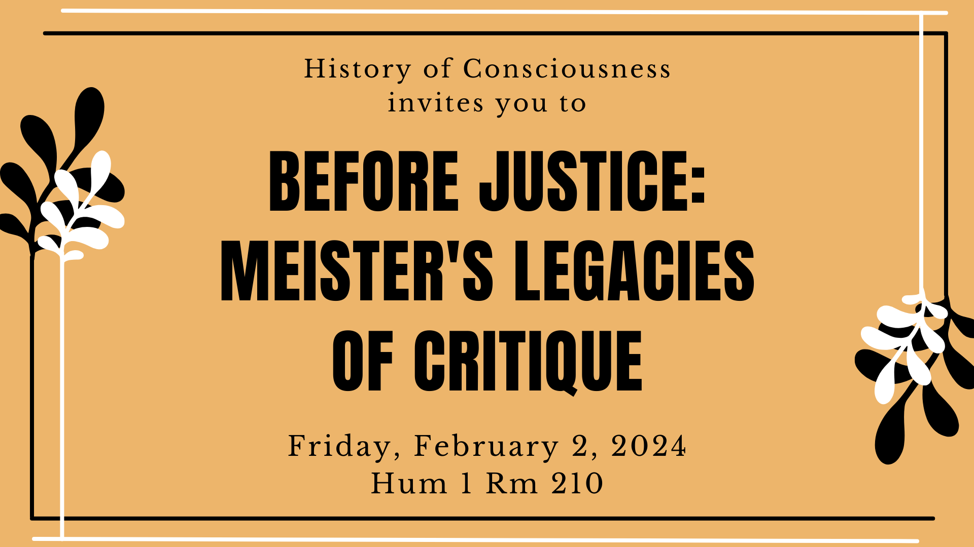 Before Justice: Meister's Legacies of Critique