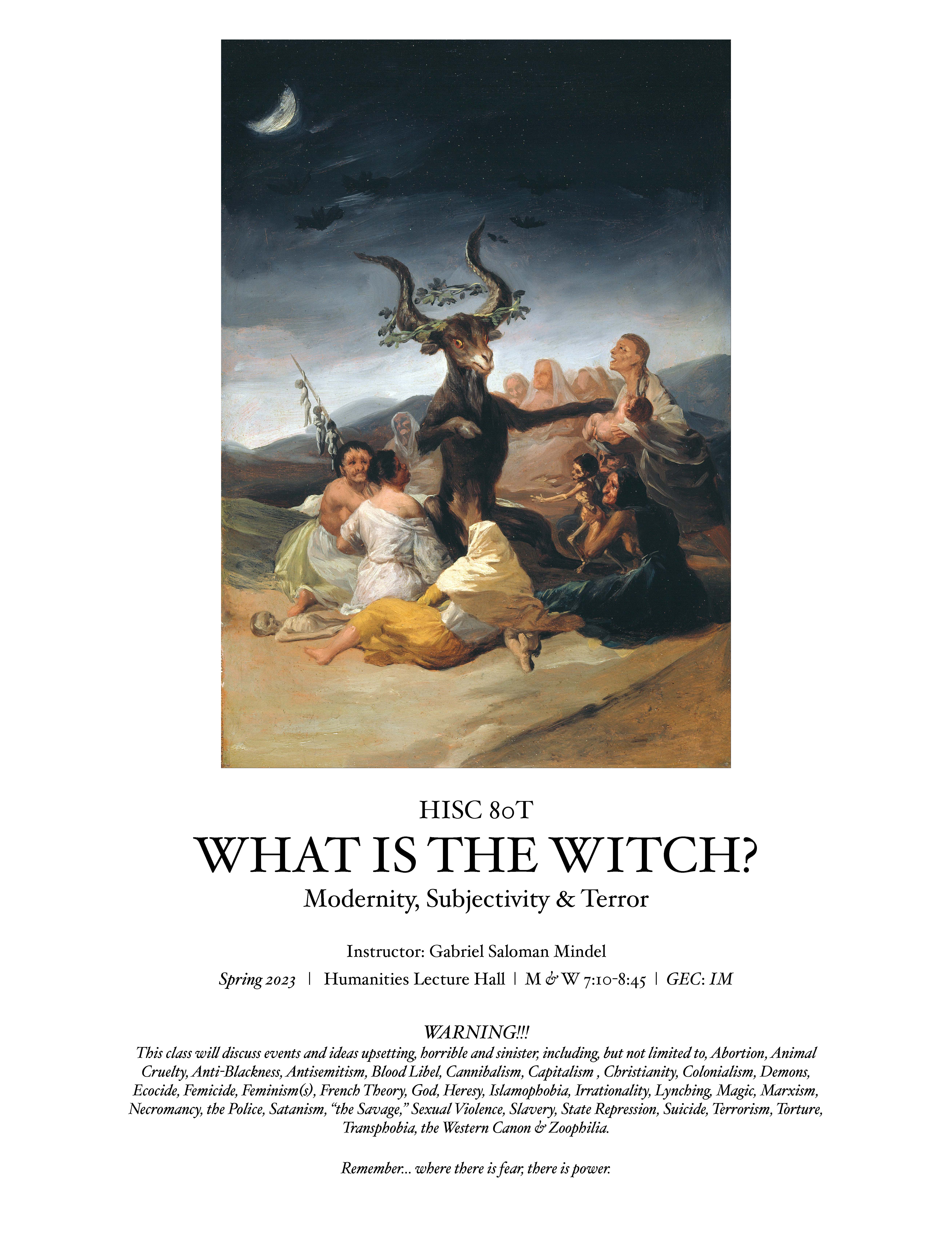 HISC 80T Flyer: What is the Witch?