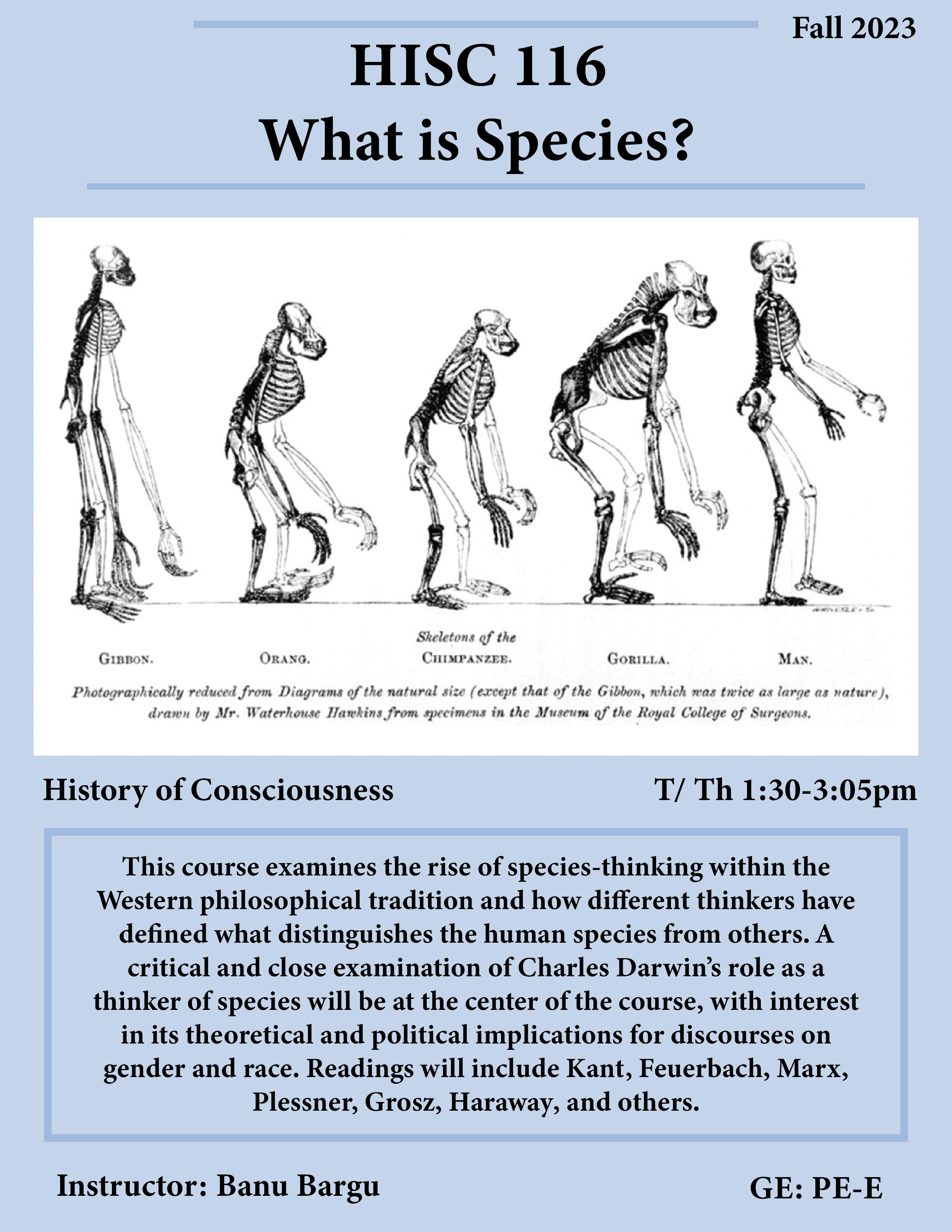 HISC 116: What is Species?